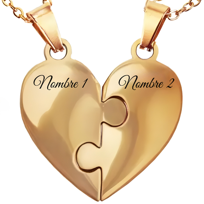 UNIÓN™ - COLLAR PUZZLE FAMILIAR PERSONALIZADO
