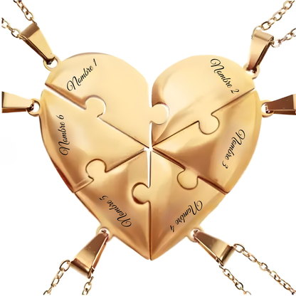 UNIÓN™ - COLLAR PUZZLE FAMILIAR PERSONALIZADO