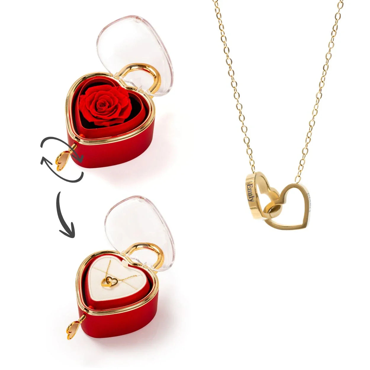 Candado Eterno & Collar Personalizado