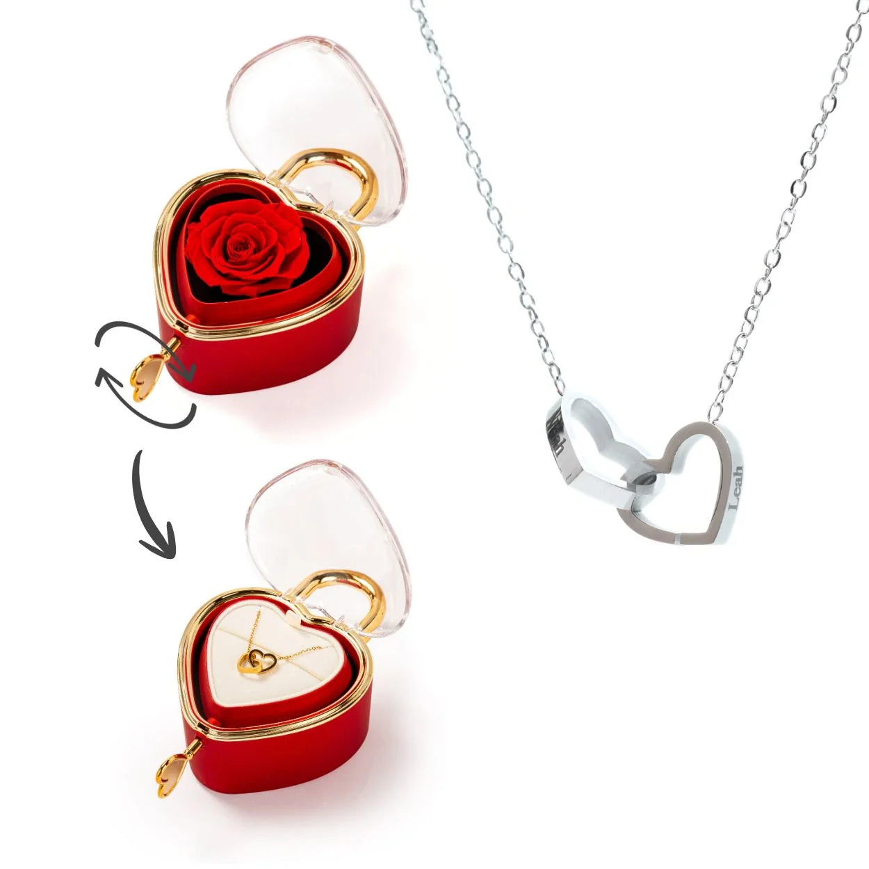 Candado Eterno & Collar Personalizado