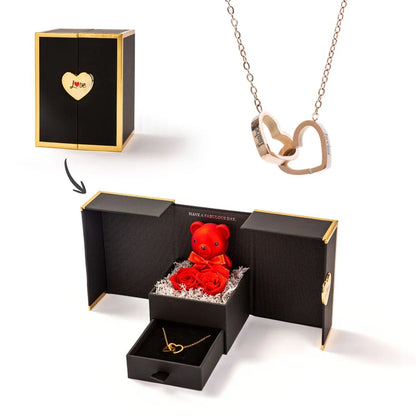 Mini Oso Eterno & Collar Personalizado