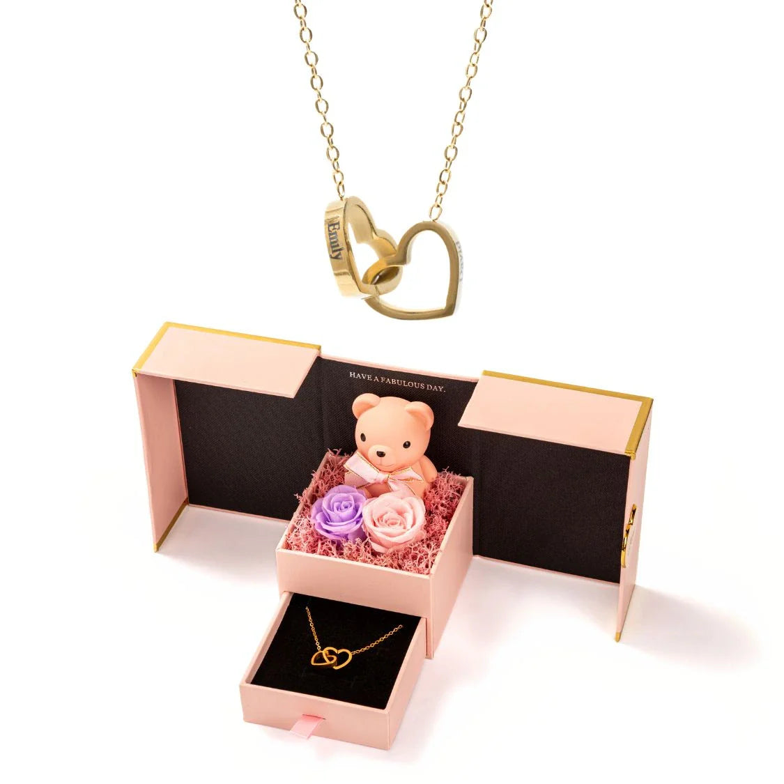 Mini Oso Eterno & Collar Personalizado