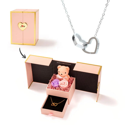 Mini Oso Eterno & Collar Personalizado