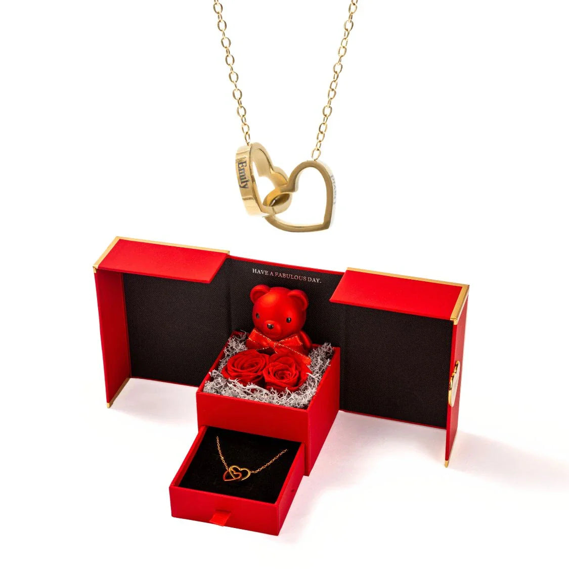 Mini Oso Eterno & Collar Personalizado