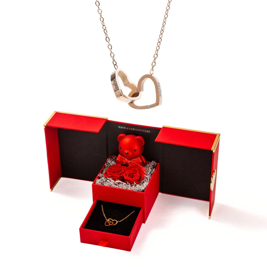 Mini Oso Eterno & Collar Personalizado