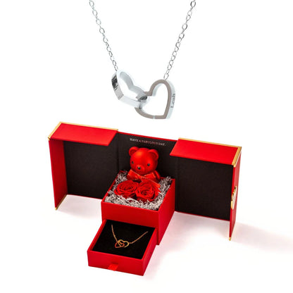 Mini Oso Eterno & Collar Personalizado