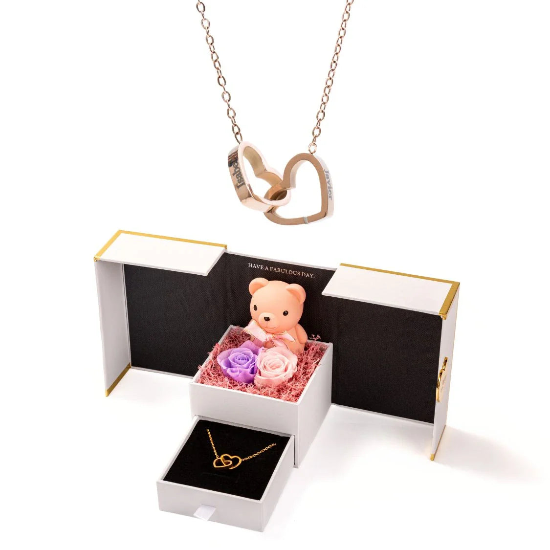 Mini Oso Eterno & Collar Personalizado