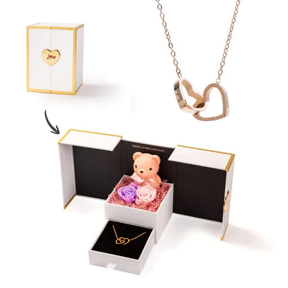 Mini Oso Eterno & Collar Personalizado