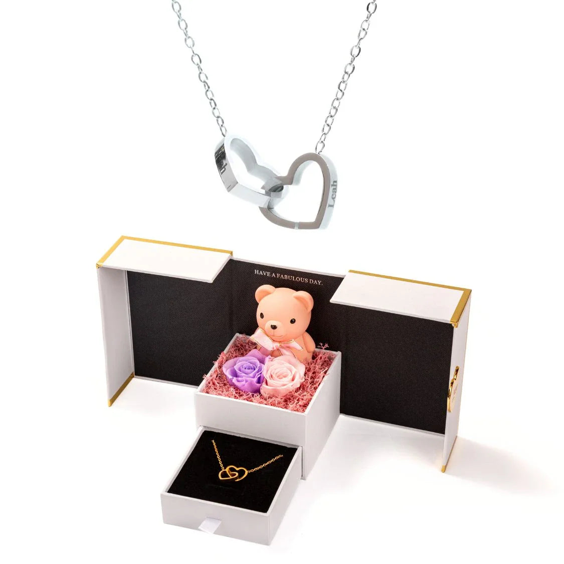 Mini Oso Eterno & Collar Personalizado