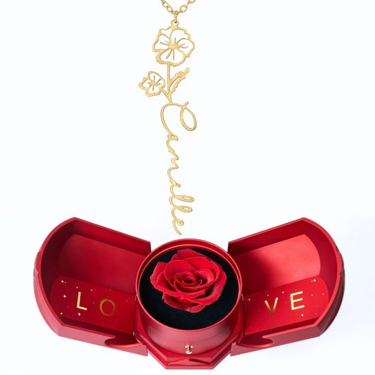 Armonía Eterna & Collar Flor Personalizado